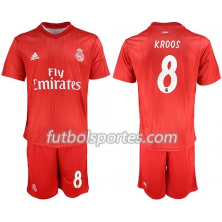 Camisetas Real Madrid Kroos 8 Niño Tercera Equipacion 2018/2019